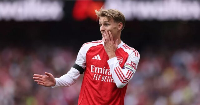 Martin Odegaard je pripravený vynechať najmenej sedem zápasov arzenálu zranením
