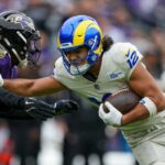 Kmeň členkového kĺbu Puka Nacua by ho mohol udržať mimo Rams vs. Jaguars