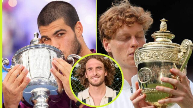 Koľko grandslamov vyhrajú Carlos Alcaraz a Jannik Sinner? Stefanos Tsitsipas ponúka svoj úsudok 

