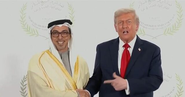 Sheikh Mansour a prezident USA Donald Trump