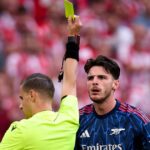 Declan Rice už dostal dve žlté karty v Lige majstrov UEFA za Arsenal