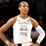 Las Las Vega esces celebrity A'ja Wilson Klope komisár WNBA pred komentármi