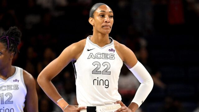 Las Las Vega esces celebrity A'ja Wilson Klope komisár WNBA pred komentármi 

