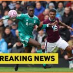 Ibrahima Konate z Liverpoolu v akcii vs Newcastle