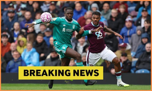 Ibrahima Konate z Liverpoolu v akcii vs Newcastle