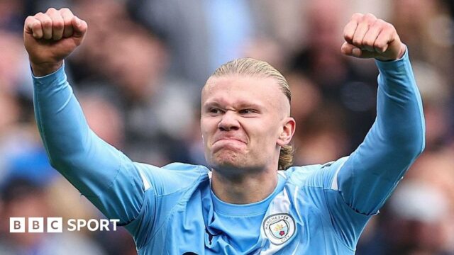 Sam Surridge celebrates