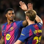 Marcus Rashford opäť zapôsobil, keď Barcelona šantila doma proti Olympiacosu