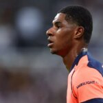 Marcus Rashford v akcii za Barcelonu.