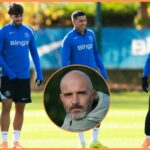 Marc Guiu oslavuje gól za Chelsea v minulej sezóne