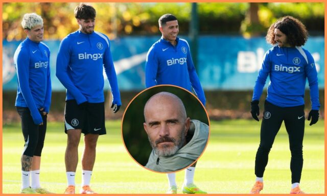 Maresca z Chelsea posiela Guiuovi tréningovú správu Marc Guiu oslavuje gól za Chelsea v minulej sezóne