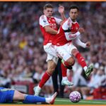 Martin Zubimendi v akcii pre Arsenal vs Atletic Bilbao