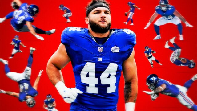 Minúty s excentrickou nováčikmi Giants Skattebo 

