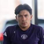 CHICAGO, ILLINOIS – 31. JÚLA: (EXKLUZÍVNE SPRÁVY) Lisandro Martinez z Manchestru United v akcii počas tréningu prvého tímu v rámci ich predsezónneho turné po USA 31. júla 2025 v Chicagu, Illinois. (Foto: Ash Donelon/Manchester United cez Getty Images)
