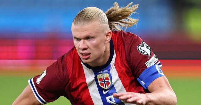 Útočník Man City Erling Haaland bol prepustený na začiatku medzinárodnej povinnosti