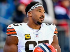 Správy NFL: Myles Garrett dal facku s 9. dopravnou citáciou Myles Garrett bol sklamaný stratou Browns bez ohľadu na dokumentovú videohru s piatimi vrecami