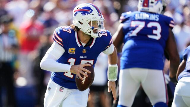 NFL Týždeň 5 2025 Rutina: Bills-Patriots, Eagles-Broncos hlavné videohry 

