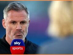 Jamie Carragher spochybňuje Vicarioov výkon proti Liverpoolu Newcastle United chránený Carragherom za povolenie Woltemade