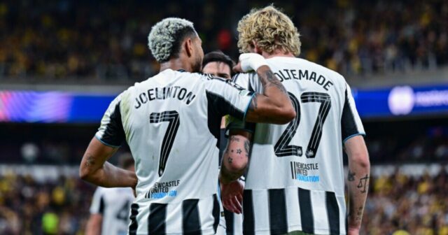 Nick Woltemade držal späť Joelinton v Newcastle Fine Row | Futbal | Športová aktivita 

