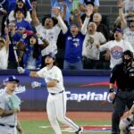 Obrázky: Dodgers vrhli na Blue Jays vo videohre 1 z kolekcie Globe