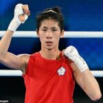 Olympijská boxerka Lin Yu-ting, na snímke minulý rok na Paris Gamers, kontroverzne doháňala víťazstvo po svojom návrate do ringu v utorok večer na Taiwanských národných hrách.