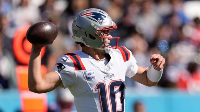 Patriots' Drake Maye spojenie poznámku, ktorú vytvoril Tom Brady v zisku Titans 

