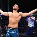 NEW ORLEANS, LOUISIANA - 19. JÚLA: Brendan Allen zo Spojených štátov kope Marvina Vettoriho z Talianska počas ich zápasu v strednej váhe počas UFC 318: Holloway vs Poirier 3 v Smoothie King Center 19. júla 2025 v New Orleans, Louisiana. (Foto: Jonathan Bachman/Getty Images)