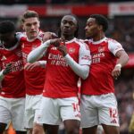 Eberechi Eze strelil jediný gól zápasu, keď sa Arsenal pretlačil okolo Crystal Palace
