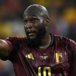 Kolín, Nemecko - 22. júna: Belgicko Romelu Lukaku reaguje počas skupinového zápasu UEFA Euro 2024 medzi Belgickom a Rumunskom na kolínskom štadióne 22. júna 2024 v Kolínovaní v Kolínovaní v Nemecku. (Fotografie podľa obrázkových fotografií Agentúra/Getty Images)