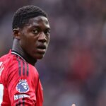 Kobbie Mainoo v akcii pre Man Utd.