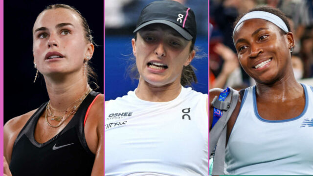 Sabalenka odoláva Swiateovi; Gauff odoláva Anisimovej, zatiaľ čo Mboko, Raducanu stratí 

