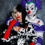 Vinicius Junior a jeho modelka Virginia Fonseca sa fotili vo svojich halloweenskych kostýmoch