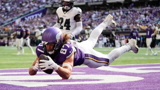 TJ Hockenson z Vikingov trhá orgány NFL 

