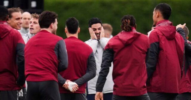 To je 5 hráčov v tíme správy kolekcie ako tímové Tréner Arsenalu Mikel Arteta