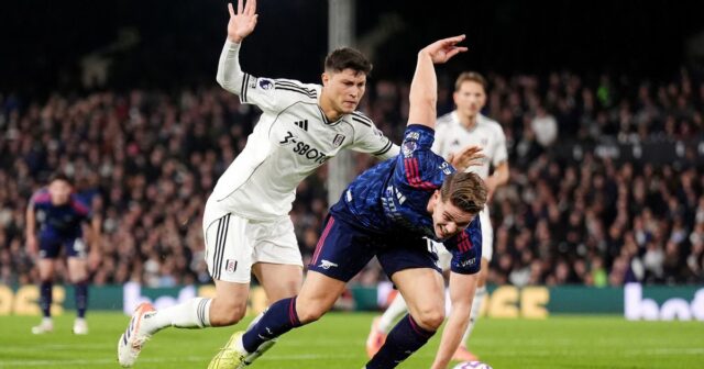 Arsenal mal pocit, že mal dostať penaltu za jeden faul na Viktora Gyokeresa.