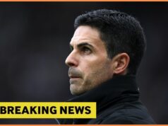 Cieľ Arsenalu Rafael Leao by mohol opustiť AC Miláno Mikel Arteta v Arsenal Training