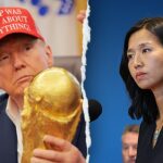 Trump zastrašuje presídlenie videohier Globe hrnček z Globe z Bostonu nad súčasnou agitáciou