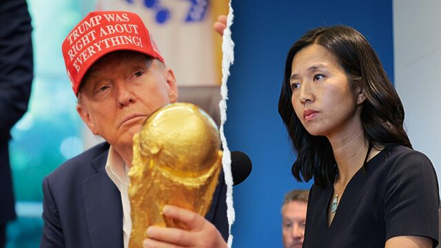 Trump zastrašuje presídlenie videohier Globe hrnček z Globe z Bostonu nad súčasnou agitáciou 


