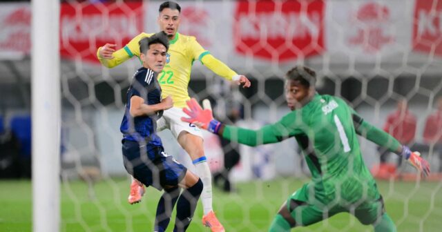Gabriel Martinelli skóruje gól pre Brazíliu