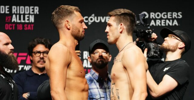Výsledky UFC Vancouver: De Ridder vs 

