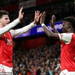 Arsenal porazil Olympiakos 2-0 v Lige majstrov v stredu večer v Emirátoch