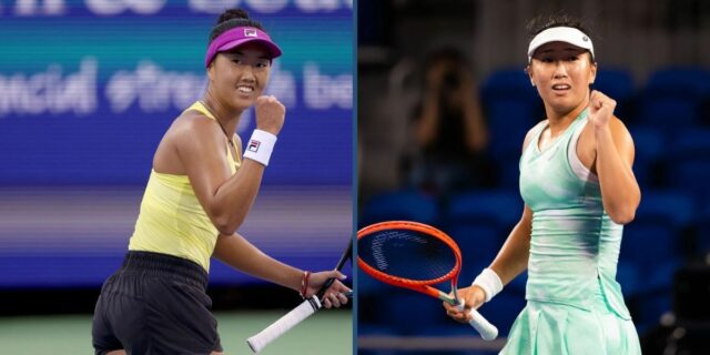 Ženské piesne ft. Ann Li vs Zhang Shuai, Claire Liu Zhang Shuai na China Open 2025. (Foto: Getty)
