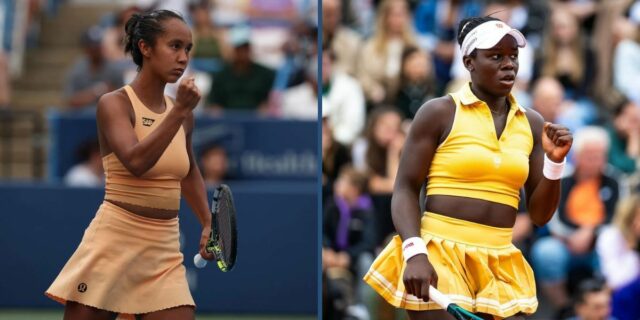 Ženské piesne ft. Leylah Fernandez vs Wang Xiyu, Victoria Mboko Talia Gibson na Wimbledone 2025. (Foto: Getty)