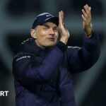 Thomas Tuchel applauding the England fans