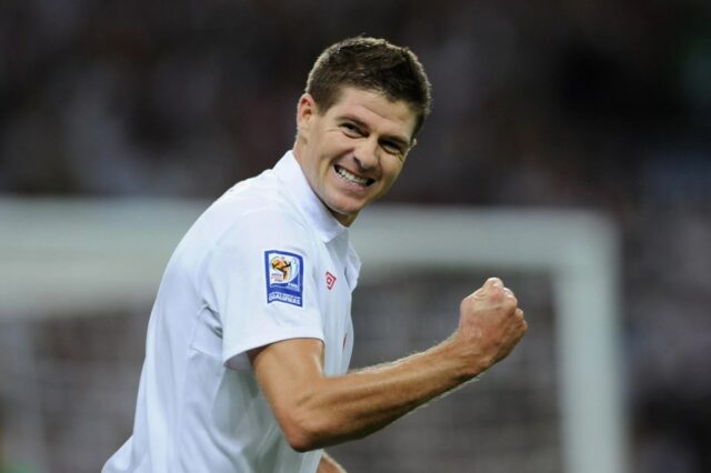 Steven Gerrard v akcii pre národný tím Anglicka