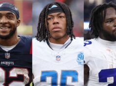 12. týždeň Fantasy Football Rebríček a výber RB feat. Hrajú: TreVeyon Henderson, Jahmyr Gibbs, David Montgomery, Javonte Williams logo pochodového šialenstva