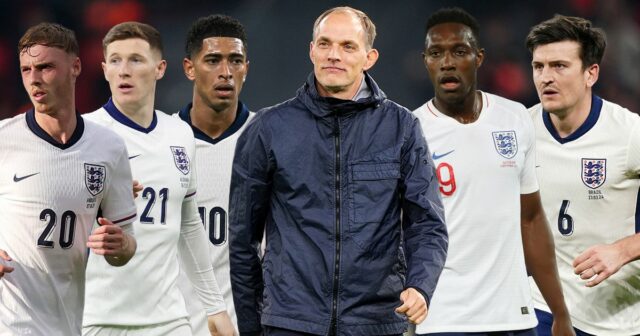 50 mien v zostave anglickej reprezentácie na majstrovstvách sveta ako Thomas Tuchel sleduje Anglicko v akcii proti Albánsku