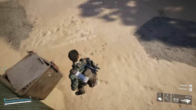 Miesto vyrovnávacej pamäte pre ARC Raiders označených za úlohu Death (obrázok cez Embark Studios a YouTube.com/@nickkokimiko)