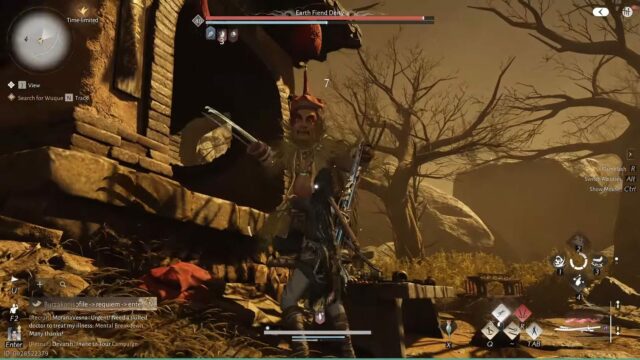 Miesto Earth Fiend Diety (obrázok cez NetEase Games || YouTube/@WoWQuest)