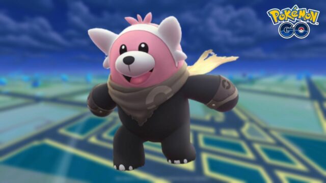 Ako prinútiť Beweara nosiť plášť z divočiny v Pokemon GO Noste plášť z divočiny v Pokémon GO (obrázok cez TPC)
