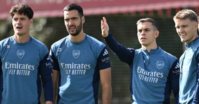 Ako trénerov som mal Mikela Artetu a Thomasa Franka – Christian Norgaard na tréningu Arsenalu s Mikelom Merinom, Leandrom Trossardom, Martinom Odegaardom a Martinom Zubendishom